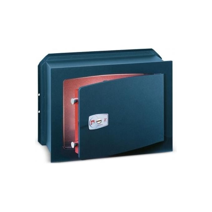 Technomax EK-4 Euro Key Cassaforte a Muro Cilindro Europeo Anti-Bumping 14 L 18 Kg Porta 10 mm colore Blu Notte Petrolio