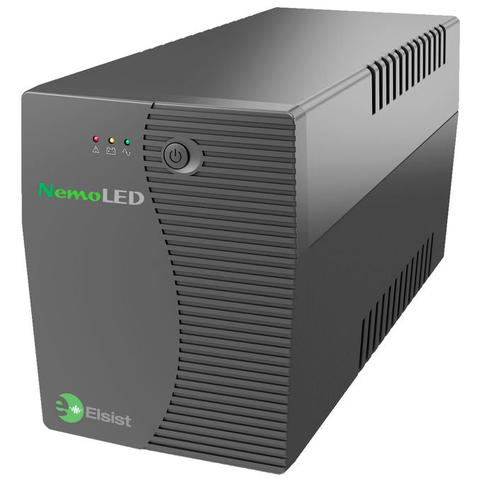 Elsist NEMOLED120 NemoLED Gruppo di Continuita' A Linea Interattiva 1200 VA 480 W 2 Prese AC Tipo F Batteria 12 V 9 Ah colore Nero