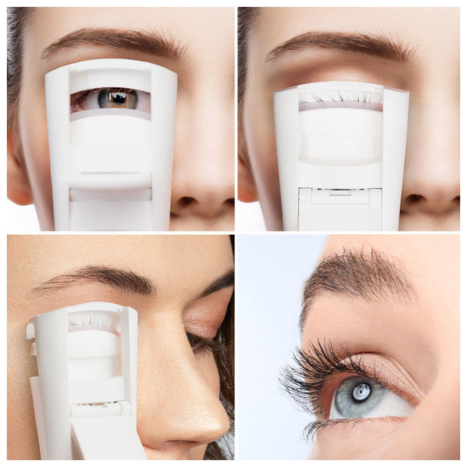 Rio ELCP Wow Lash Pro Arricciaciglia Riscaldato riscaldamento 3 sec 3 temperature display digitale USB colore Bianco