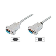 Digitus Cavo Null Modem Computer Seriale Rs232 Crossover (Incrociato) 9 Poli Femmina-Femmina Mt.2 (Ak 143 1.8M)