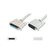 Digitus Cavo per Prolunga O per Data Switch Pressofuso (Modem Cable) Viti Lunghe 25 Poli Maschio-Femmina Mt.3 (Ak 166 3M)