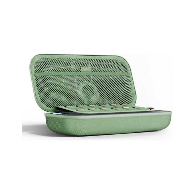 Belkin ENA001HQSE-V2 Custodia di Ricarica per Nintendo Switch 2 con Batteria Integrata Supporto da Tavolo 12 Slot per Schede di Gioco Materiale Resistente all'Acqua e all'Abrasioni colore Verde