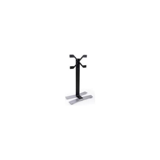 Erard 039050 WILL 1400 XL Carrello Stand da Pavimento per TV Monitor fino a 75'' Regolazione Altezza 125 mm con Ruote e Gestione Cavi Integrata colore Nero