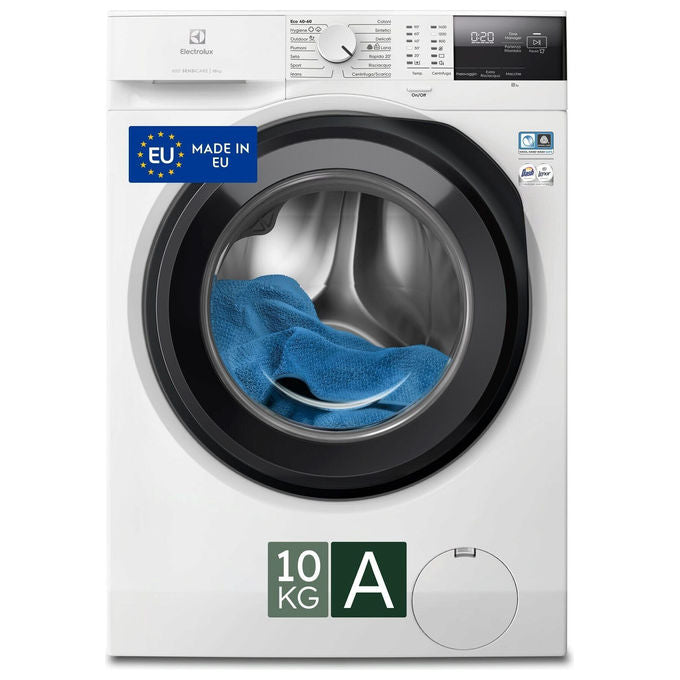 Electrolux EW6FCH210G Lavatrice Serie 600 SensiCare Carica Frontale 10 kg 1400 rpm Classe A Bianco
