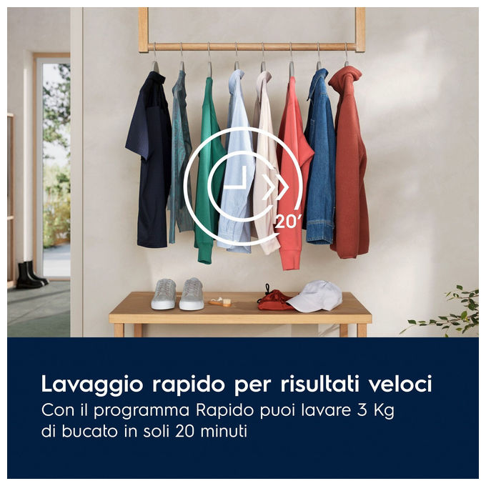 Electrolux EW6FCH210G Lavatrice Serie 600 SensiCare Carica Frontale 10 kg 1400 rpm Classe A Bianco