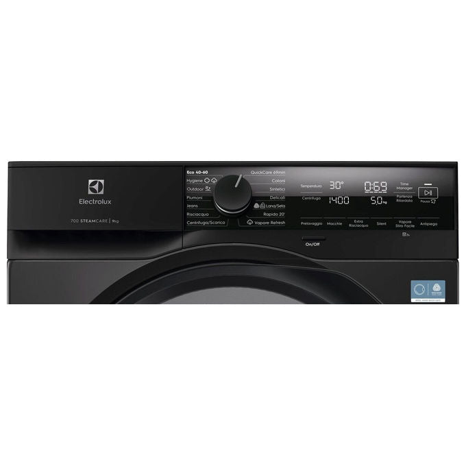 Electrolux EW7F49DG Serie 700 Lavatrice 9 kg 1400 rpm Classe A Vapore (84.7x59.7x57.6 cm) colore Nero