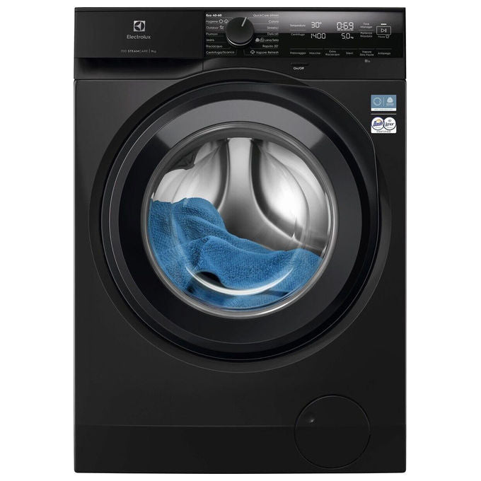 Electrolux EW7F49DG Serie 700 Lavatrice 9 kg 1400 rpm Classe A Vapore (84.7x59.7x57.6 cm) colore Nero
