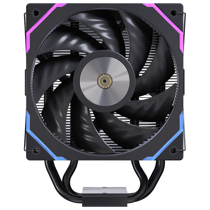 Einarex EXAC-GL-100-R-B Dissipatore Aria 4 Tubi di Dissipazione 1 Ventola RGB LGA 1150-1851 AM4-AM5 colore Nero