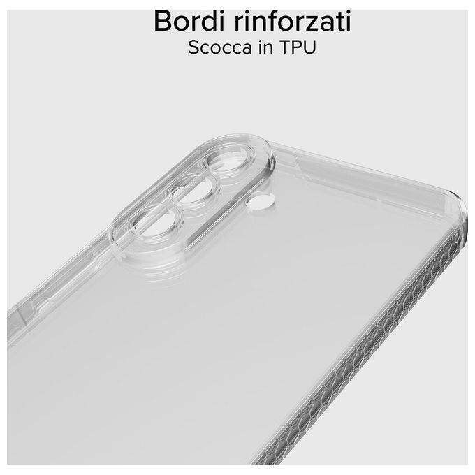 SBS cover Extreme X2 per Samsung Galaxy A57, trasparente, anti shock, TPU, bordi rinforzati, drop test 2 metri