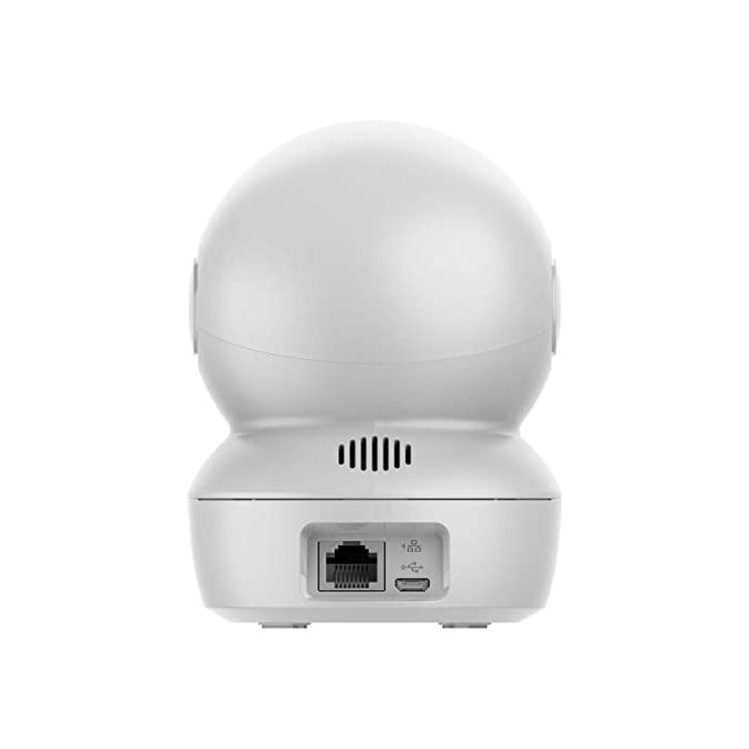 Ezviz H6C Telecamera di Sicurezza IP Interno Pan Tilt 1080p Visione Notturna 10 m Audio Bidirezionale Wi-Fi MicroSD 256 GB colore Bianco