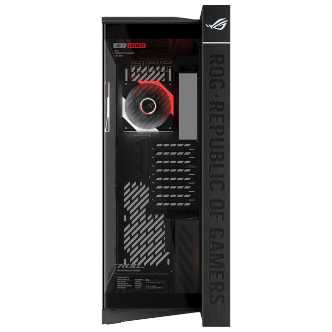 Asus 90DC00T0-B09030 ROG CRONOX GR801 CURVE TG ARGB Midi Tower con Display LCD 9.2'' e Vetro Curvo Temperato colore Nero