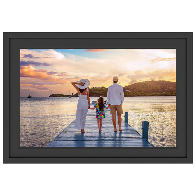 Thomson, Cornice Digitale Intelligente, 10 Pollici, Touchscreen, Nero e Bianco