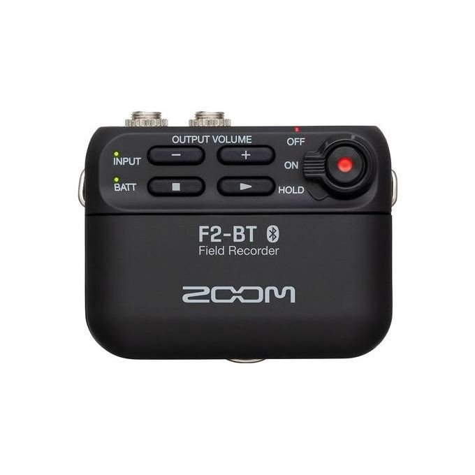Zoom F2-BT-B Registratore Portatile Bluetooth con Microfono Lavalier 32 bit Floating Point fino a 512 GB colore Nero