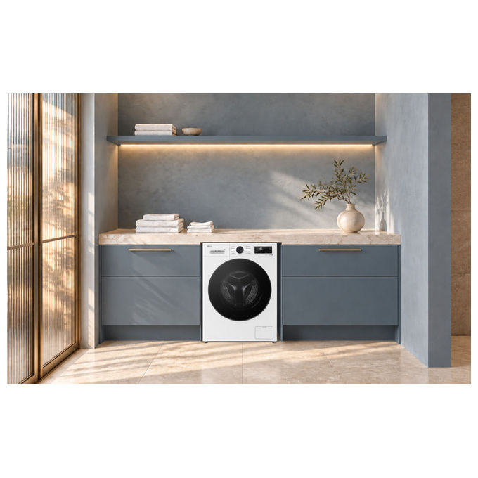 LG F2NX10S7NLB Lavatrice Slim 7 Kg Classe A 6 Motion Direct Drive Allergy Care Wi-Fi (85x44x60 cm) colore Bianco