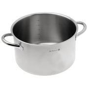 De Buyer 3506.24 PRIM'APPETY Pentola 24 cm Acciaio Inox Doppio Manico Fondo a Sandwich per Distribuzione Uniforme del Calore Compatibile con Induzione colore Srebrny