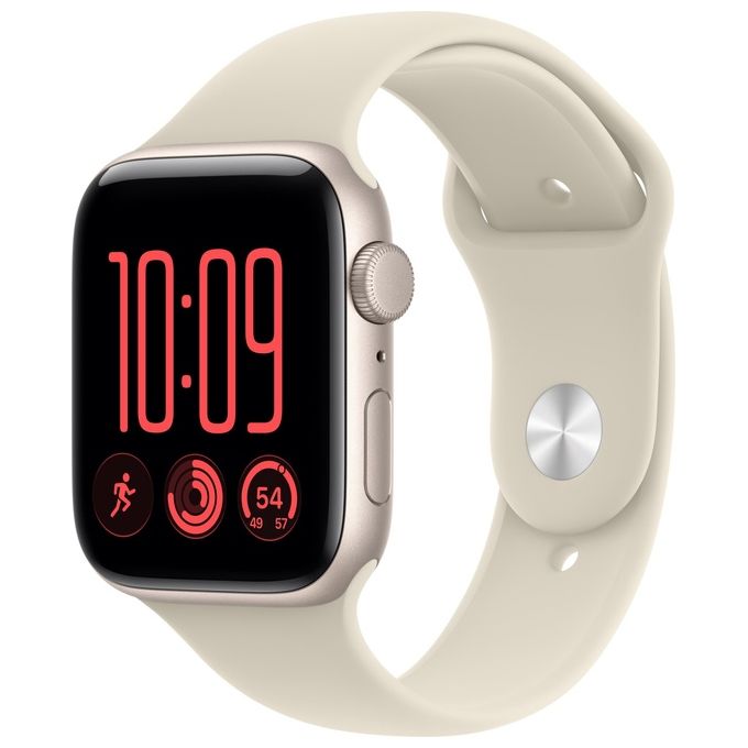 Apple MJL54QL-A Apple Watch SE 3 GPS Cassa 44 mm in Alluminio Galassia con Cinturino Sport Sabbia colore Sabbia
