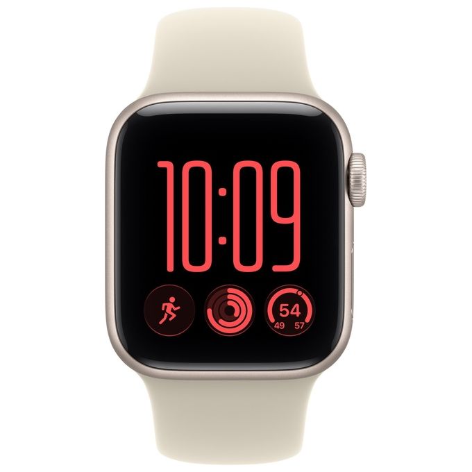 Apple MJKW4QL-A Apple Watch SE 3 GPS Cassa 40 mm in Alluminio con Cinturino Sport colore Sabbia