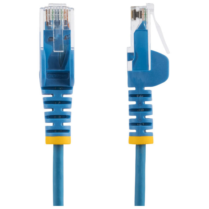 StarTech.com N6PAT50CMBLS10PK Cavo Patch RJ-45 M a RJ-45 M Cat6 0.5 m U-UTP 10 Gbps PoE++ 100 W A Basso Emissione di Fumo e Senza Alogeni Connettori Dritti Placcati Oro colore Blu