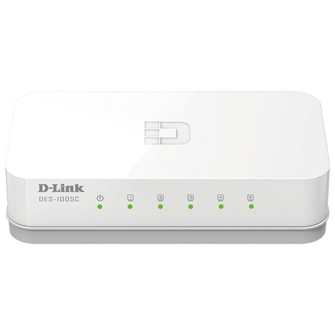D-Link DES-1005C-E Switch di rete non gestito 5 porte Fast Ethernet 10-100 colore Bianco