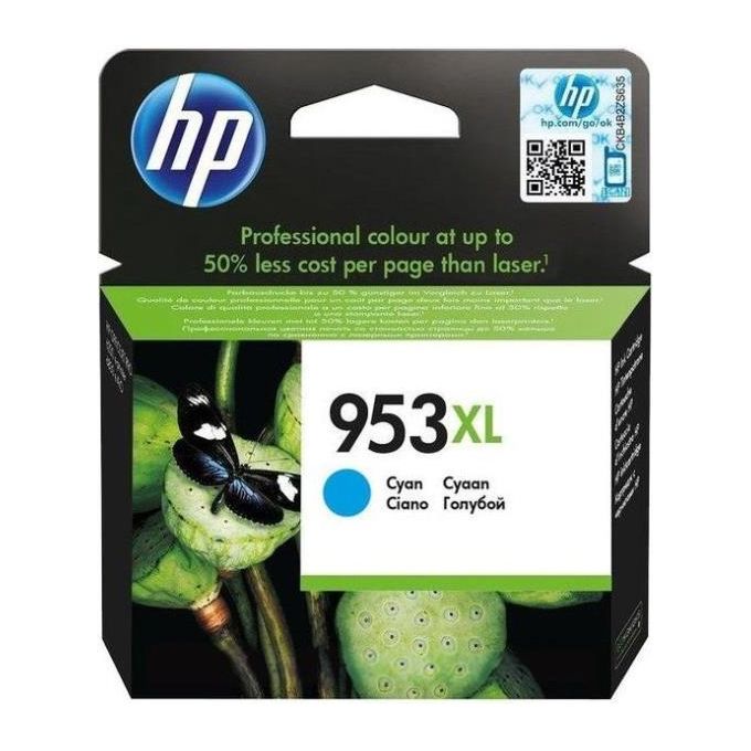 HP F6U16AE 953XL Cartuccia Inkjet Originale Alta Capacita' 1450 Pagine per OfficeJet Pro colore Ciano