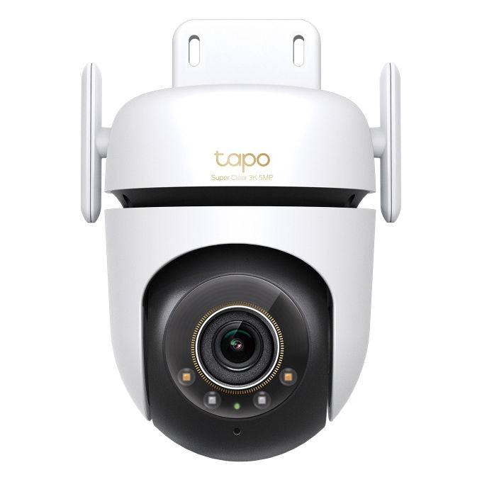 TP-Link TAPO C530WS Telecamera di Sicurezza IP Esterna con Risoluzione 3K 5MP Angolo di Visione 360° Audio Bidirezionale e Visione Notturna a Colori colore Bianco