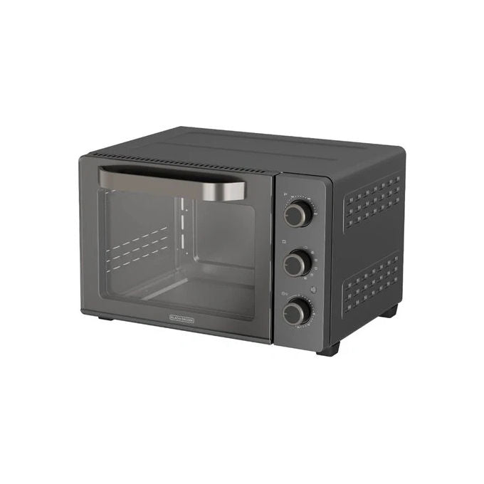 Black+decker BXOV3000E Forno Elettrico 30 L 1500W Ventilato Grill Girarrosto Timer 90min colore Grigio