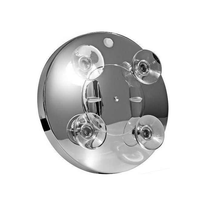 Macom Sensation 211 Solar Specchio Ingranditore Cosmetico per Trucco, Ingrandente 7x con Luce Led e Ventose