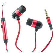 HI-FUN Hi-Earphones Auricolare Minimal Rosso Innovativo per Streaming e Telefonate con Controllo Integrato e Design Ergonomico