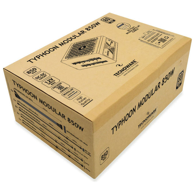 Tecnoware, Alimentatore 850W, 80 Plus Gold, Full Modular, Typhoon