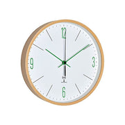 TFA 60.3524.04 Orologio da parete con sincronizzazione radio DCF in legno di acero numeri e lancette verdi colore Multicolore