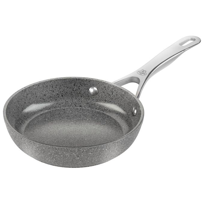 Ballarini 1030840 Salina Padella in alluminio 28 cm con rivestimento antiaderente in ceramica e base in titanio adatta a induzione colore Granito