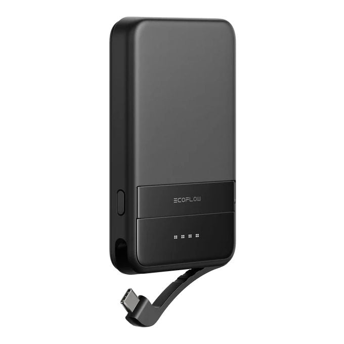 EcoFlow EF-RAPIDMAG5K Powerbank EcoFlow RAPID Magnetic 5000 mAh 20W con Ricarica Wireless Magnetica per iPhone e Samsung colore Nero
