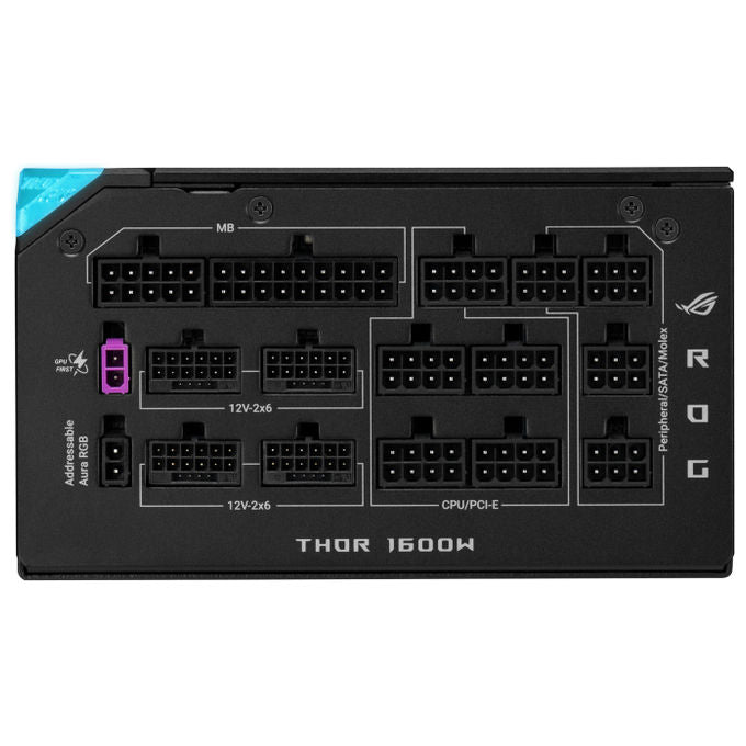 Asus 90YE00VB-B0NA00 ROG-THOR-1600T3-GAMING-EVO Alimentatore per Computer 1600 W 80 PLUS Titanium ATX Grigio
