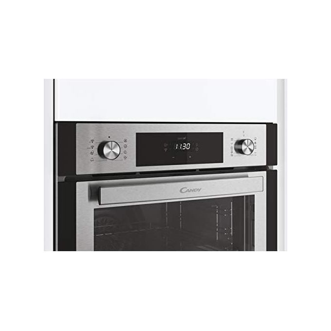CANDY 33703066 Elite Forno da incasso Elettrico Multifunzione 70 L Classe A Wi-Fi Bluetooth Aquactiva Pirolitica (59.5x59.5x56.8 cm) colore Nero