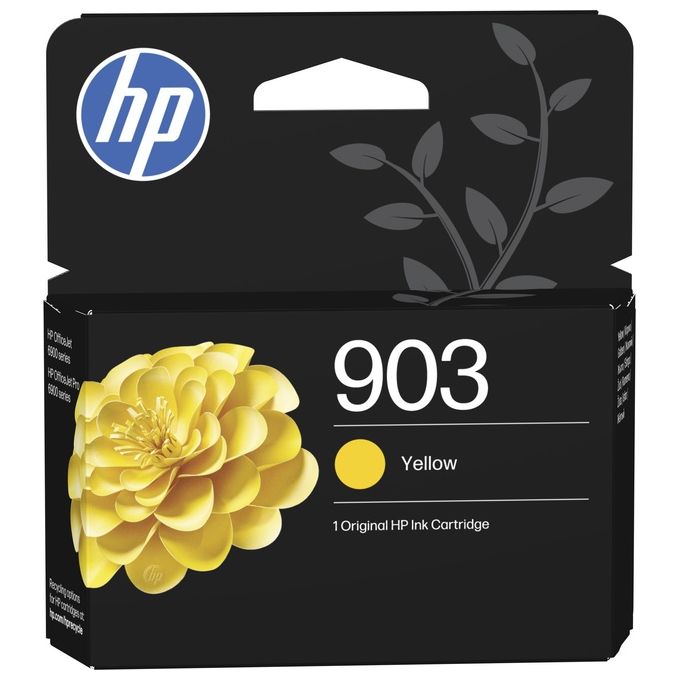 HP T6L95AE Cartuccia di inchiostro giallo originale 903 Inchiostro a base di pigmento Resa 315 pagine colore Giallo