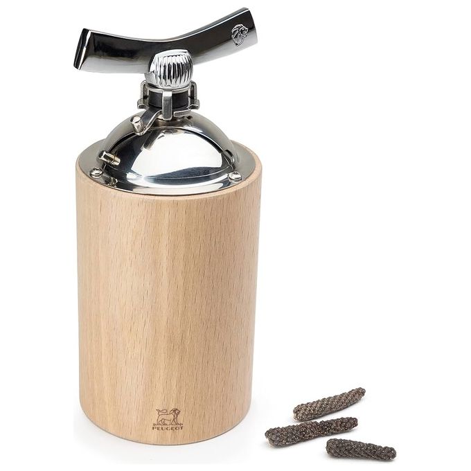Peugeot 35396 ISEN Macinapepe in legno per pepe lungo e spezie grandi meccanismo rimovibile 25 anni di garanzia colore Legno