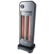 Steba CH 2 ECO Riscaldatore a Infrarossi in Carbonio 450 W 900 W con Oscillazione Silenzioso Protezione Antiribaltamento colore Grigio