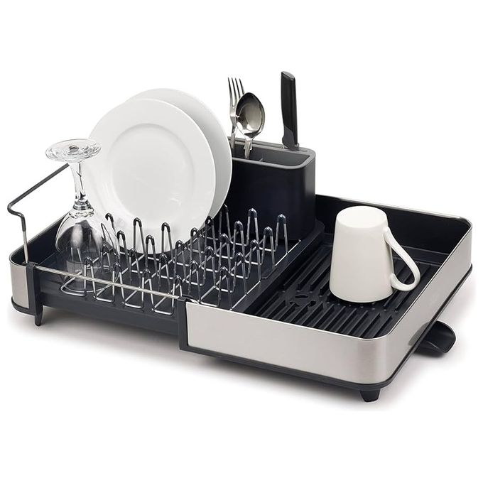 Joseph Joseph 5028420005721 Extend Scolapiatti Espandibile con Drenaggio Efficiente Piedi Antiscivolo colore Verde