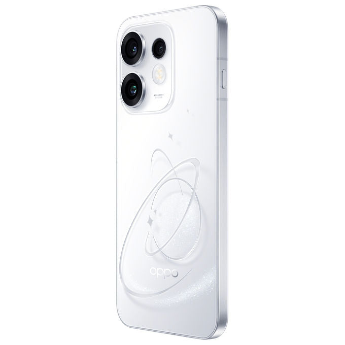 Oppo 110010237512 Reno16 5G Smartphone Tripla fotocamera 50MP+50MP+50MP Selfie 50MP Display 6.32 AMOLED 120Hz RAM 8GB ROM 512GB Batteria 6000mAh colore Bianco
