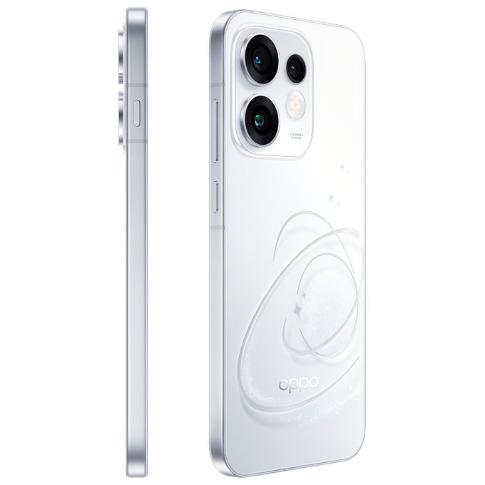 Oppo 110010237512 Reno16 5G Smartphone Tripla fotocamera 50MP+50MP+50MP Selfie 50MP Display 6.32 AMOLED 120Hz RAM 8GB ROM 512GB Batteria 6000mAh colore Bianco