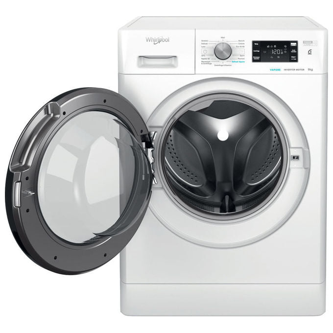 Whirlpool FFB9479BVIT 6° Senso Lavatrice Carica Frontale 9 Kg 1400 rpm Classe A FreshCare+ Vapore (85x59.5x63 cm) colore Bianco