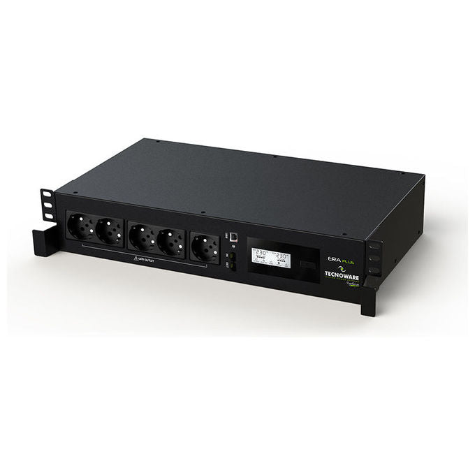 Tecnoware Era Plus 2100 gruppo di continuita' ups rack mount 2u, line interactive, 2100va 1470w, 5 prese schuko, porta usb, avr