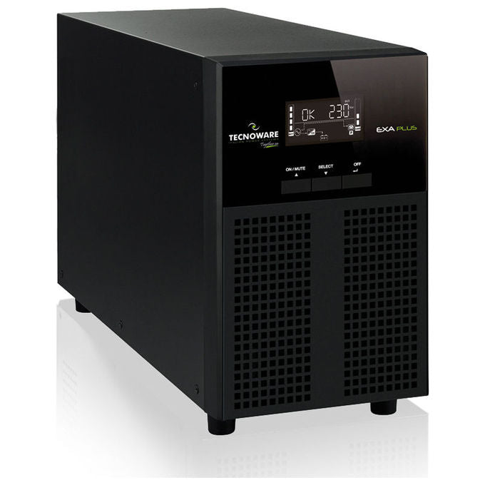 Tecnoware gruppo di continuita' Exa Plus 1550 IEC, 1600 VA 770 W, line interactive, sinusoidale, slot SNMP, 8 prese IEC, USB, tower, nero