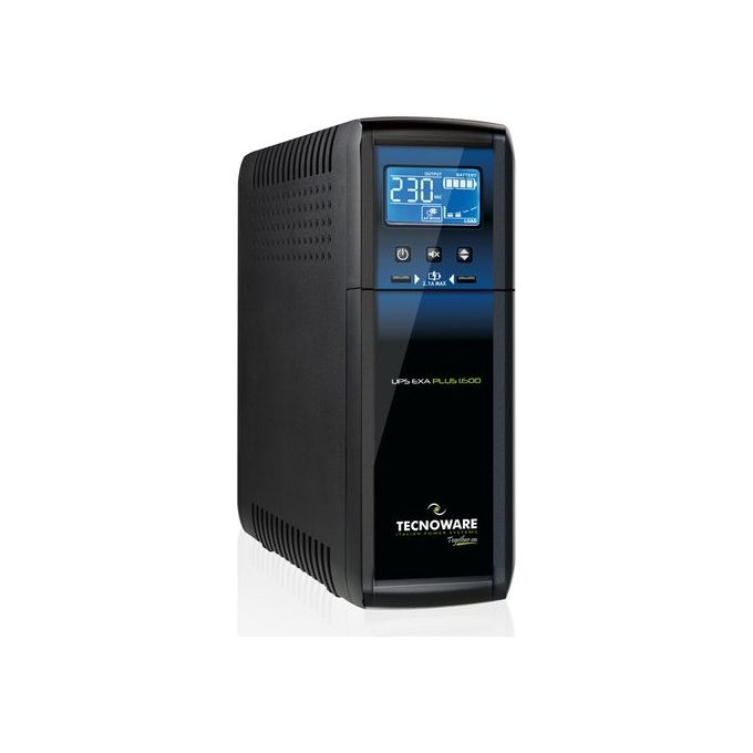 Tecnoware FGCEXAPL1602IEC Exa Plus Gruppo di Continuita' UPS Line Interactive 1600 VA 1120 W 8 prese IEC Display LCD AVR USB