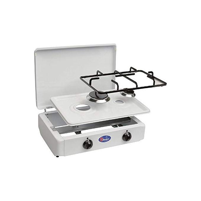 Parker FO200CGPM Fornello a Gas Metano 2 Fuochi 45 cm Bruciatori Pyral N2 Piano Removibile colore Bianco