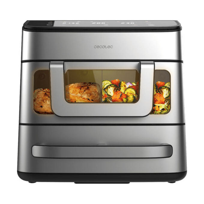 Cecotec, Friggitrice ad Aria, FoodCourt 18000 4P, 18L, Forno per Pizza Integrato