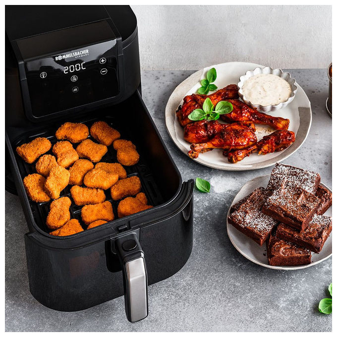 Rommelsbacher FRH1700XXL Frittatrice ad aria 8 L 1700 W 10 programmi colore Nero-acciaio inox