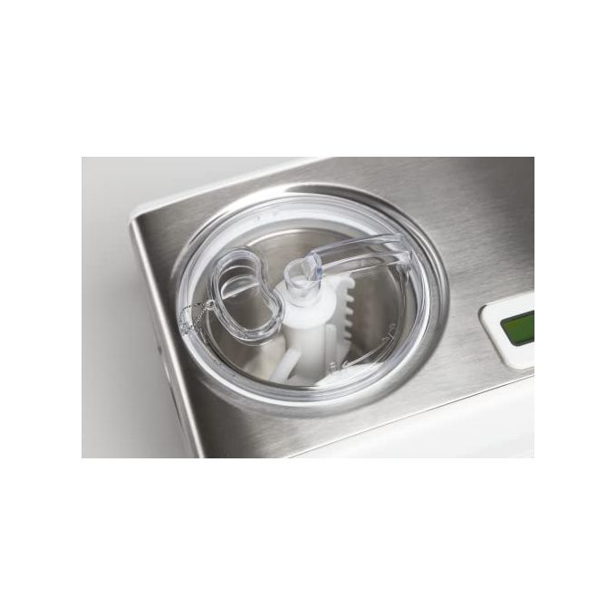 Melchioni 118700200 Family Gelatiera Compressore Automatica 1,5 L 150 W Timer LCD Display R600a colore Bianco