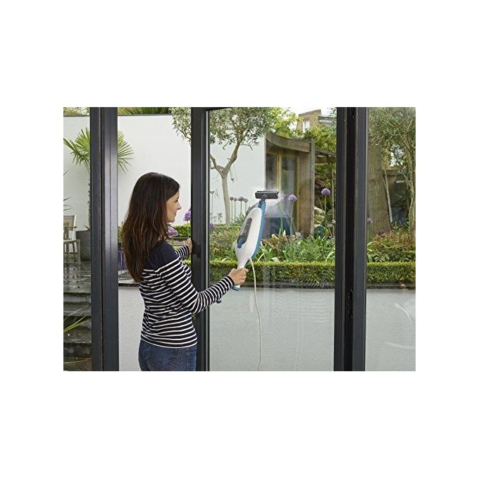 Black and Decker FSMH13E5 Lavapavimenti a Vapore Steam Mop 5 in 1 1300 W 380 ml colore Bianco Blu