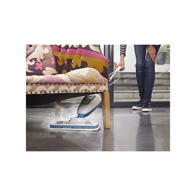 Black and Decker FSMH13E5 Lavapavimenti a Vapore Steam Mop 5 in 1 1300 W 380 ml colore Bianco Blu